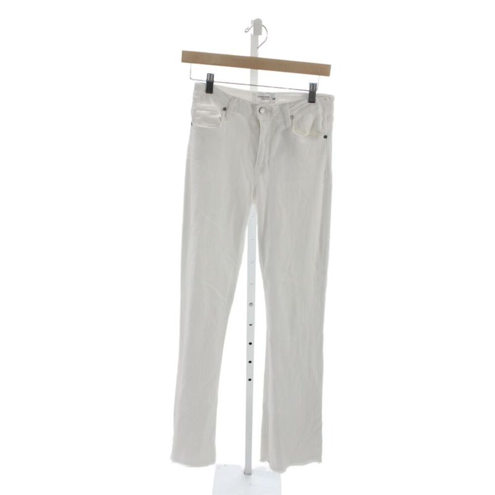 Just Black Denim Womens White Straight High Waist Jeans Size 26
